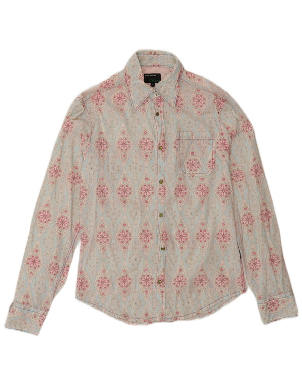 Energie Mens Shirt Small Blue Floral