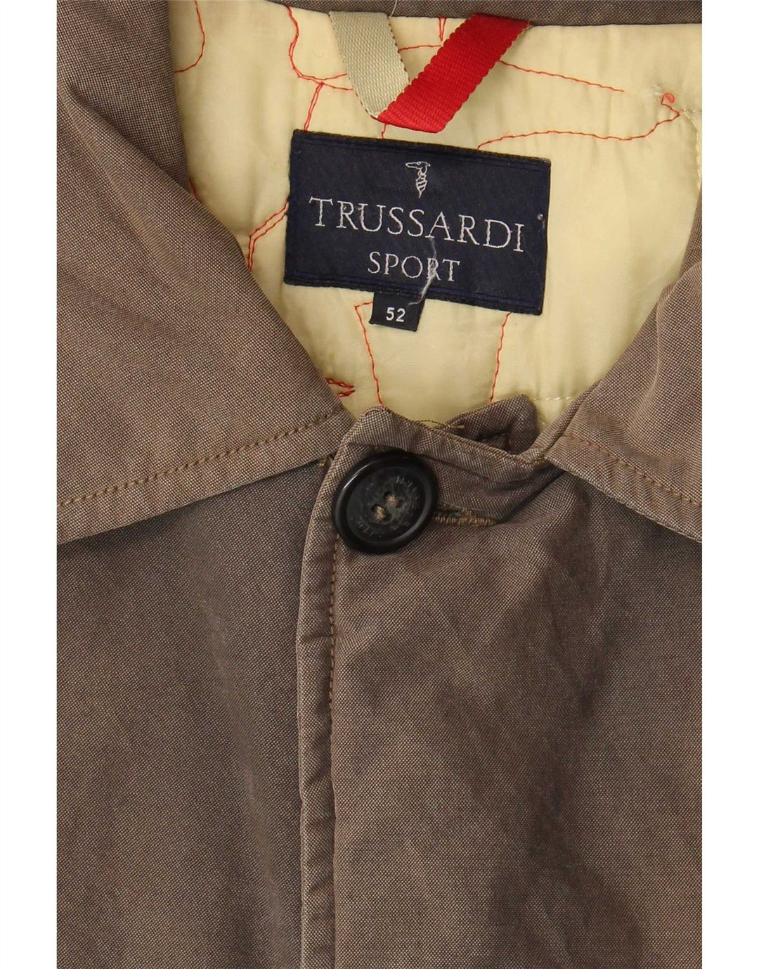 Trussardi Mens Overcoat IT 54 2XL Grey