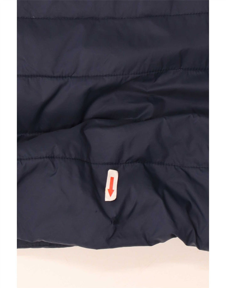 Weird Fish Womens Padded Gilet UK 16 Large Navy Blue Nylon