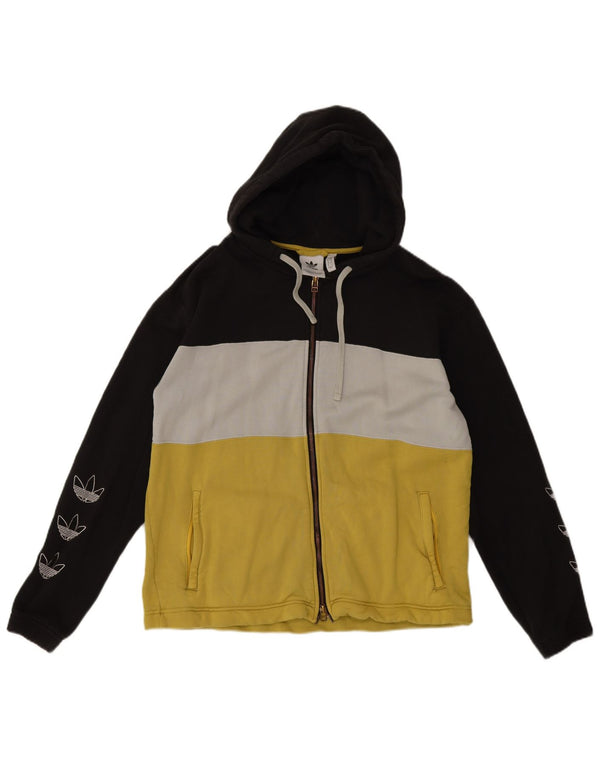 Adidas Mens Graphic Zip Hoodie Sweater Medium Multicoloured Colourblock