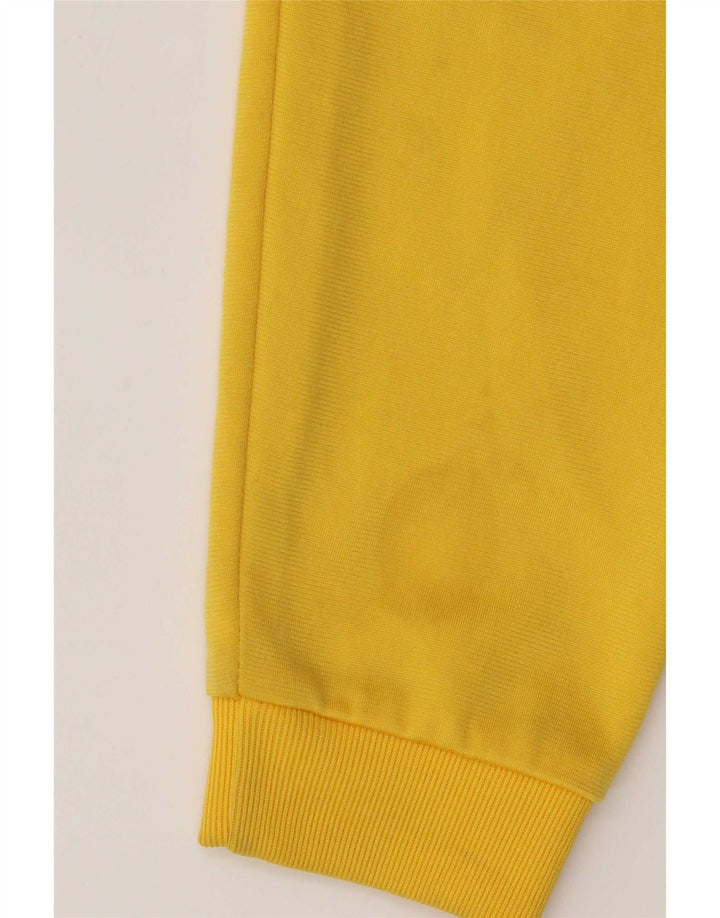 Adidas Boys Tracksuit Top Jacket 13-14 Years Yellow Colourblock Polyester