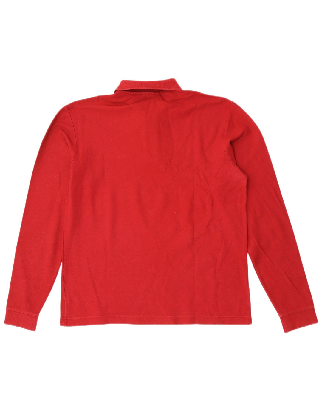 Fila Mens Long Sleeve Polo Shirt Medium Red