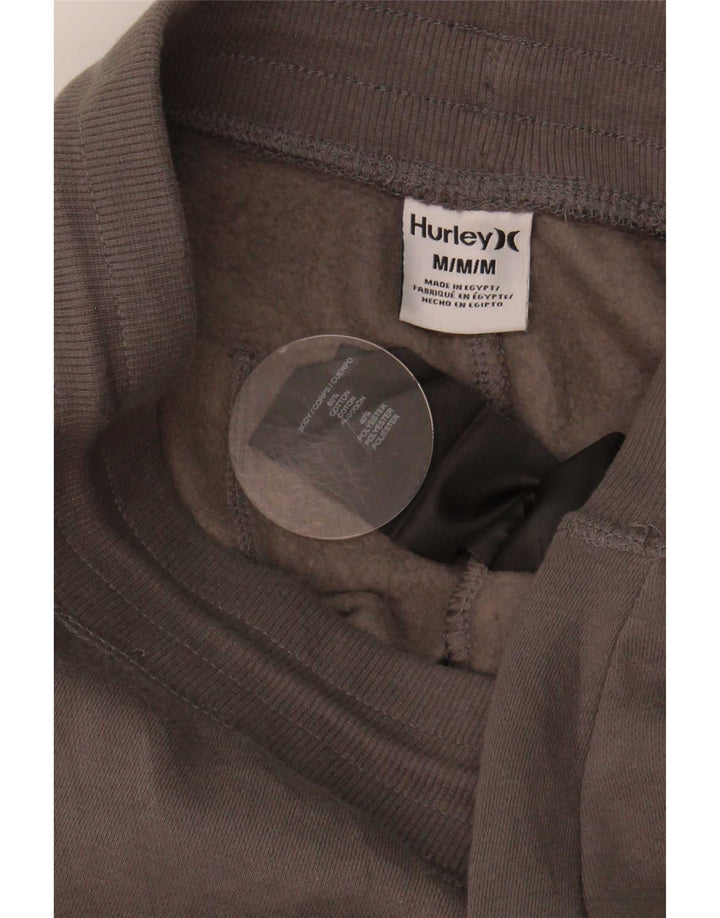 Hurley Mens Tracksuit Trousers Joggers Medium  Grey Cotton