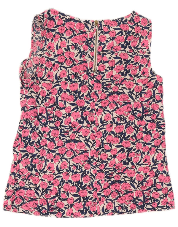 Oasis Womens Blouse Top UK 10 Small  Pink Floral Polyester