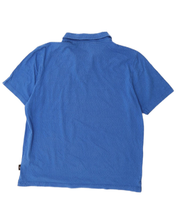 Ted Baker Mens Polo Shirt Size 4 Large Blue Cotton