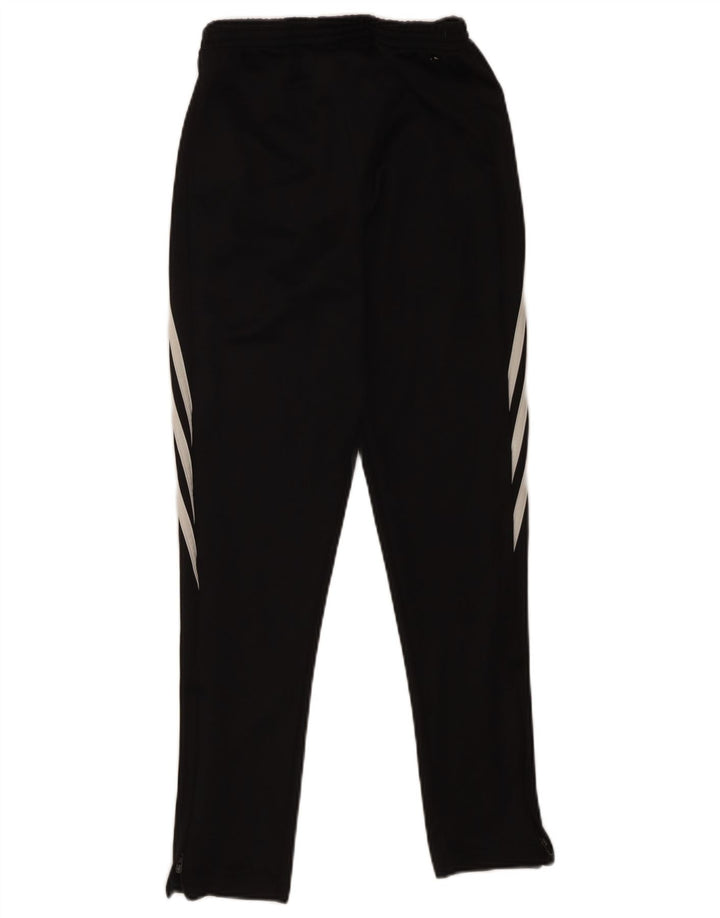 ADIDAS Boys Climalite Tracksuit Trousers 13-14 Years XL Black Polyester
