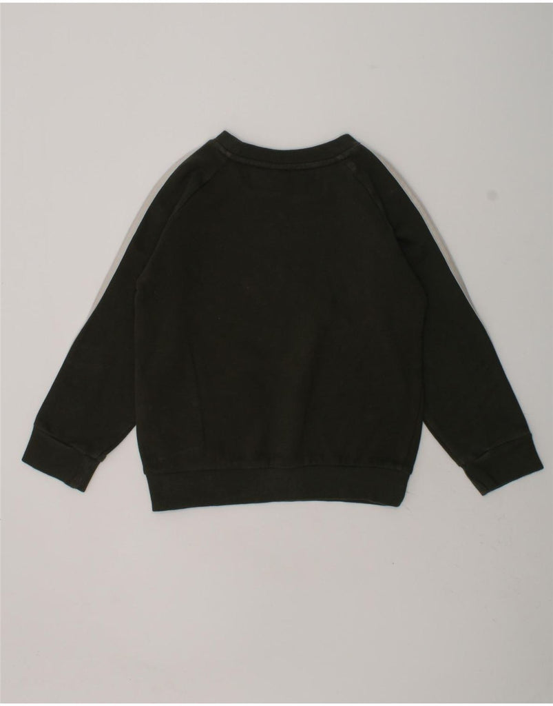 ADIDAS Boys Graphic Sweatshirt Jumper 4-5 Years Black Cotton | Vintage Adidas | Thrift | Second-Hand Adidas | Used Clothing | Messina Hembry 