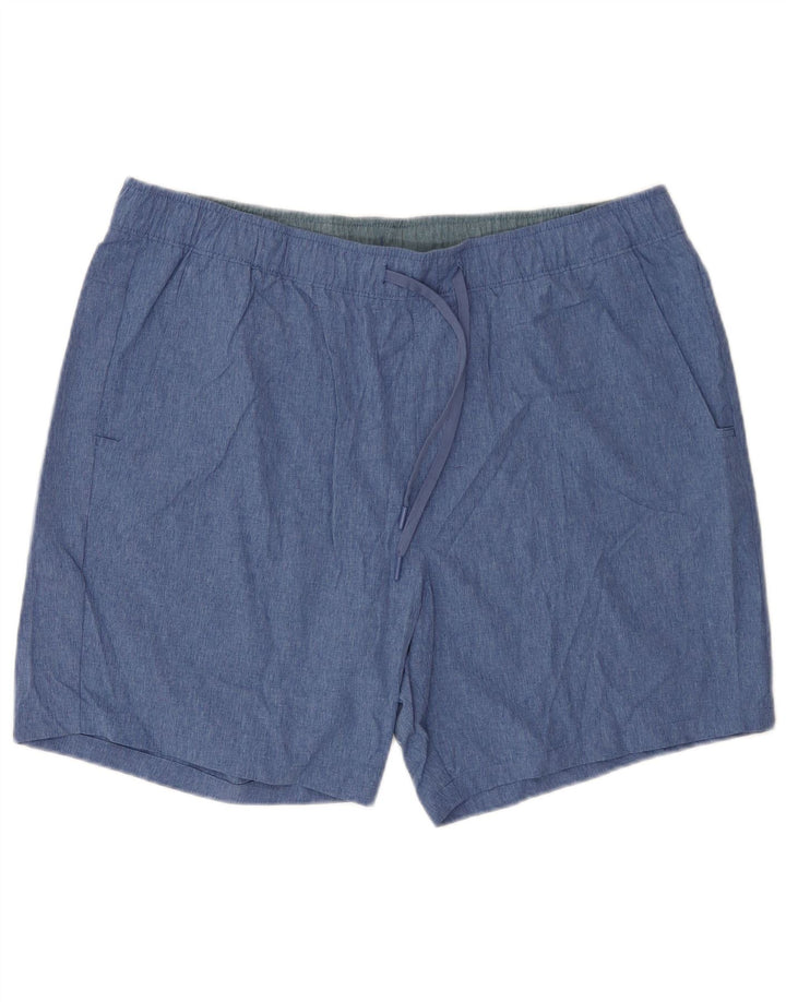 Eddie Bauer Mens Sport Shorts 2XL  Blue Polyester