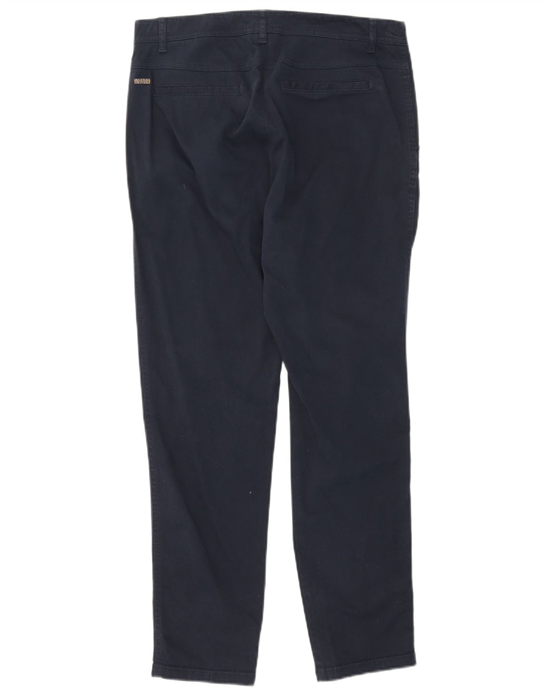 HUGO BOSS Womens Slim Chino Trousers W32 L28 Navy Blue
