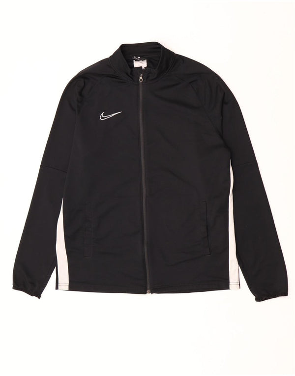 Nike Mens Dri Fit Tracksuit Top Jacket XL Black Colourblock Polyester