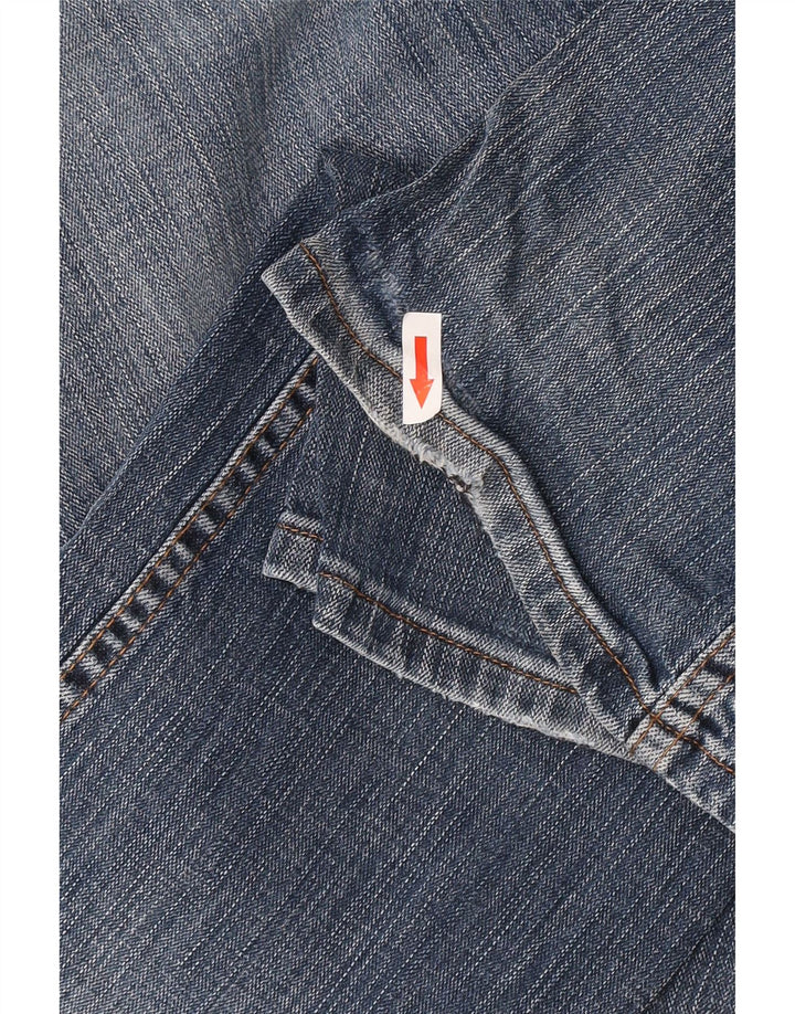 Wrangler Mens Texas Stretch Straight Jeans W34 L32 Blue Cotton