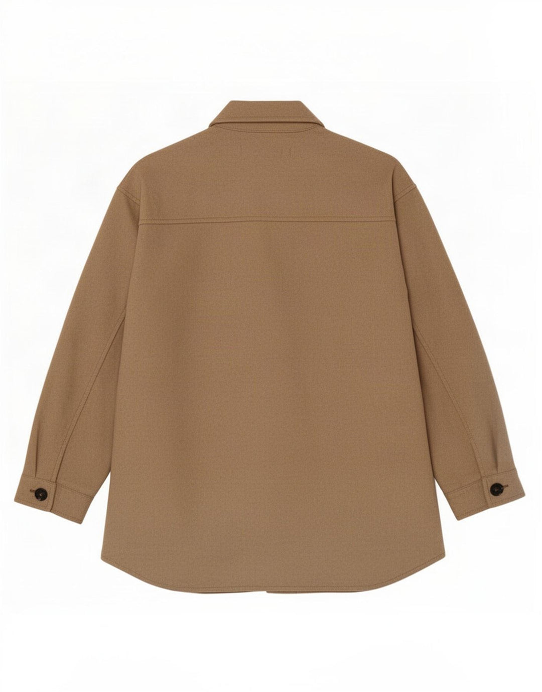 Zara Womens Shacket Oversized Jacket UK 10 Small Brown Polyester