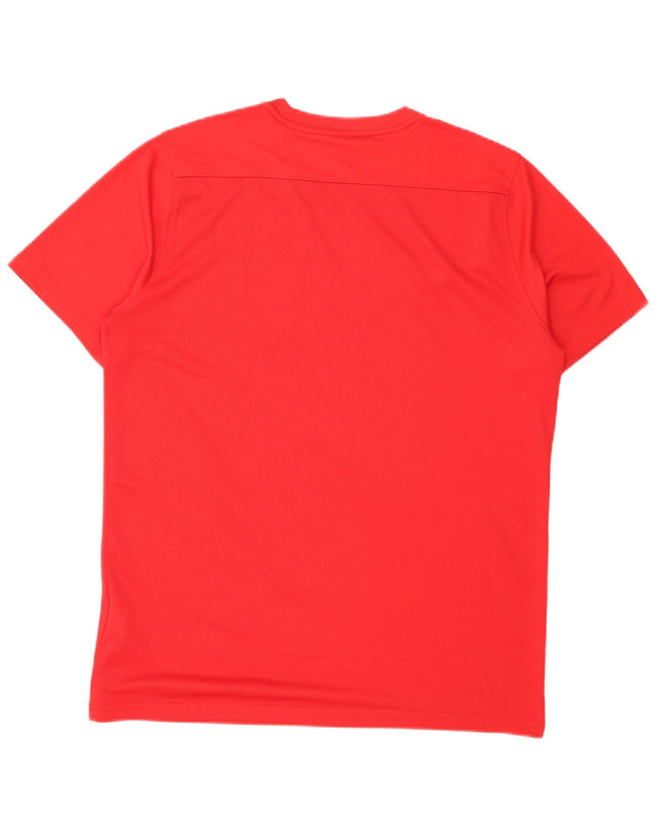 Nike Mens Dri Fit T-Shirt Top Medium Red Polyester