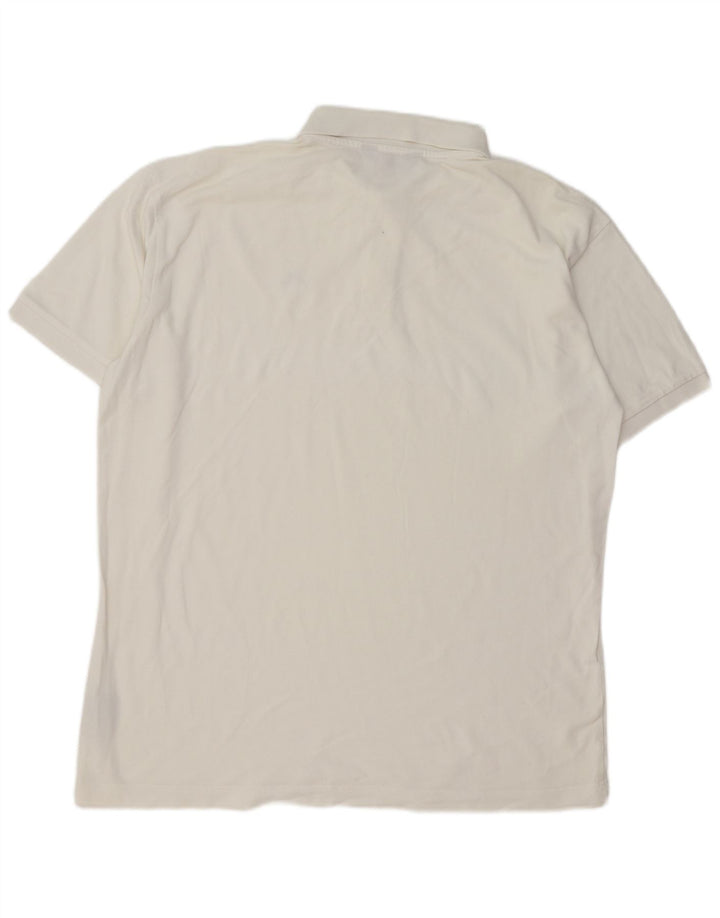 Kappa Mens Polo Shirt 2XL White Cotton