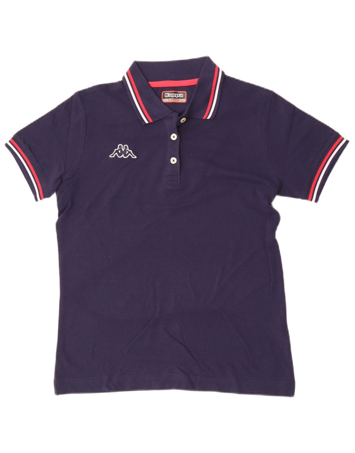 Kappa Womens Polo Shirt UK 14 Large Navy Blue