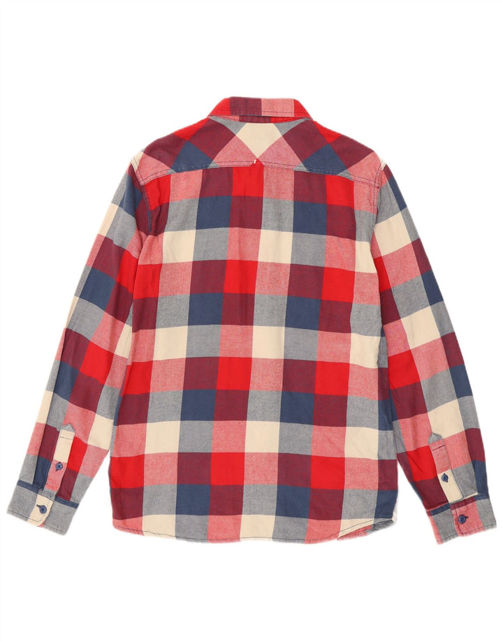 Vans Mens Flannel Shirt Medium Red Check