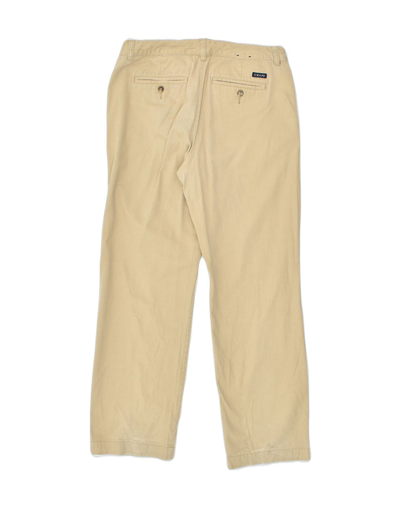 CHAPS Boys Husky Straight Chino Trousers 15-16 Years W31 L28 Beige Cotton | Vintage Chaps | Thrift | Second-Hand Chaps | Used Clothing | Messina Hembry 