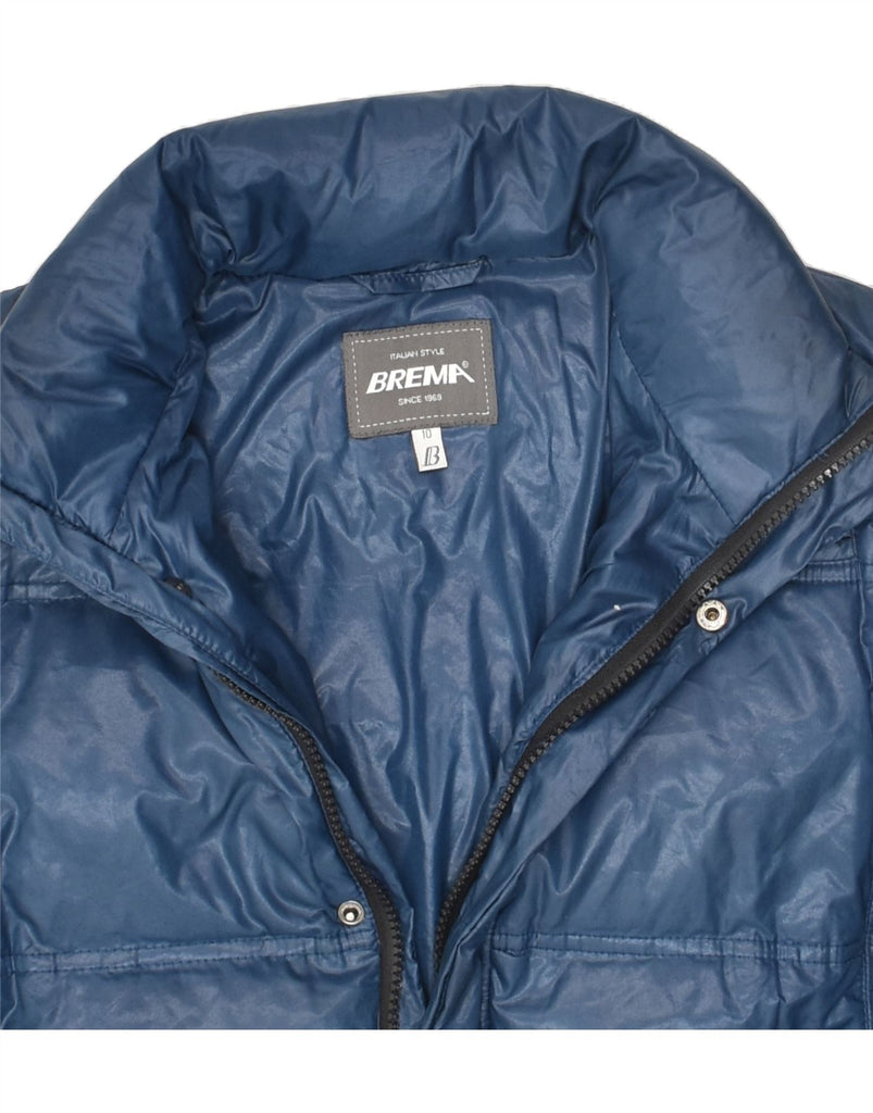 BREMA Boys Padded Jacket 9-10 Years Blue Nylon | Vintage Brema | Thrift | Second-Hand Brema | Used Clothing | Messina Hembry 