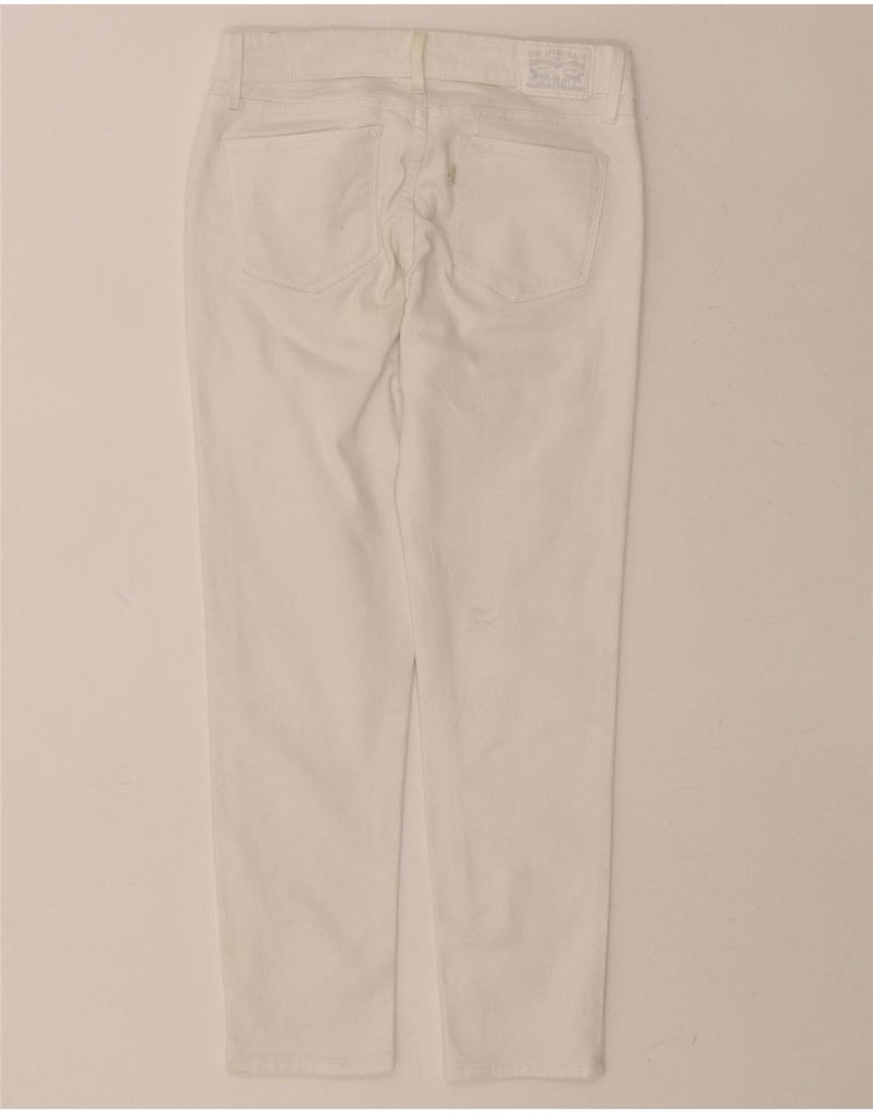 LEVI'S Womens 712 Crop Slim Jeans W28 L25 White Cotton Vintage Levi's and Second-Hand Levi's from Messina Hembry 