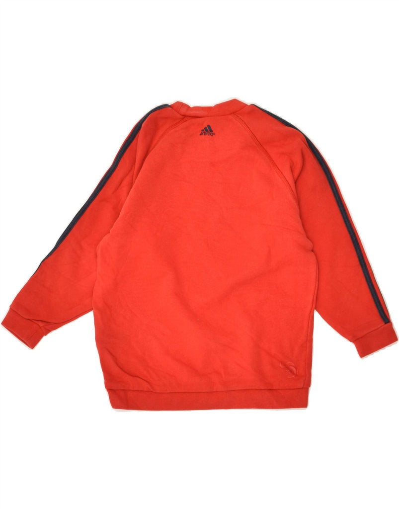 ADIDAS Boys Sweatshirt Jumper 4-5 Years Red Cotton | Vintage Adidas | Thrift | Second-Hand Adidas | Used Clothing | Messina Hembry 