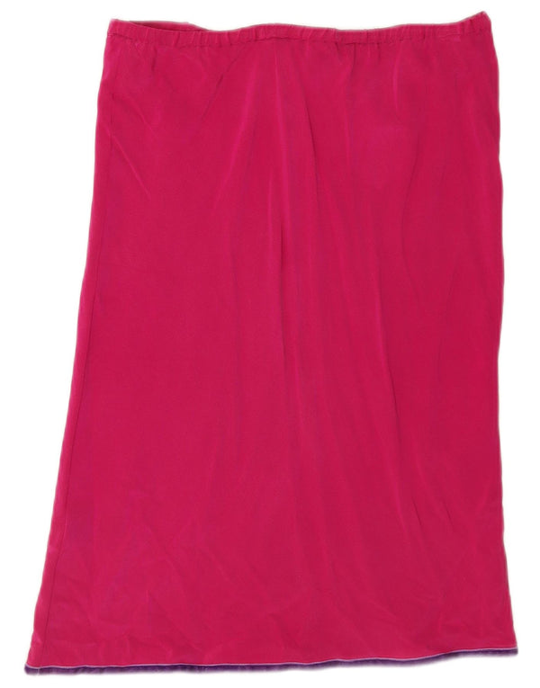 Boden Womens Straight Skirt UK 10 Small W32 Pink Silk