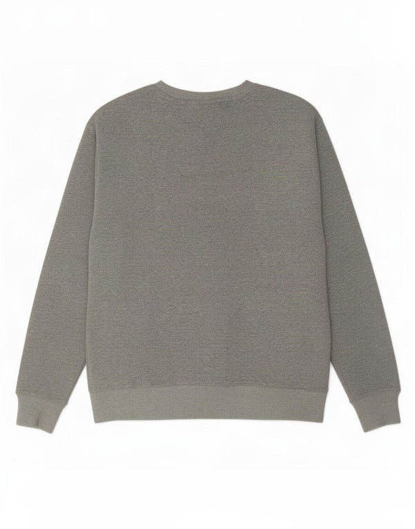 Fila Womens Sweatshirt Jumper UK 14 Medium Grey Flecked Cotton