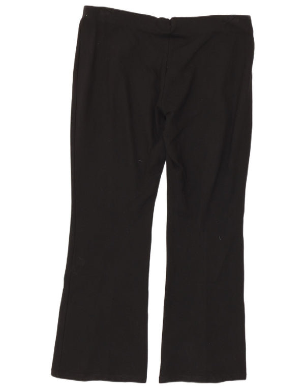 Marks & Spencer Womens Bootcut Casual Trousers UK 16 Large W34 L28 Black