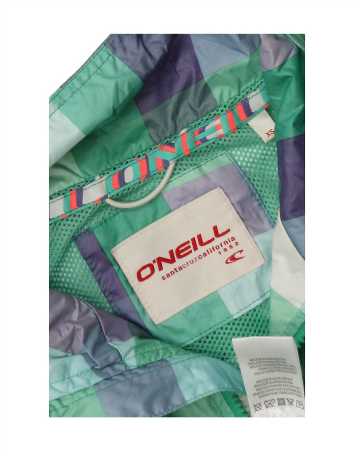 O'NEILL Mens Rain Jacket UK 34 XS Multicoloured Check Polyester Vintage O'Neill and Second-Hand O'Neill from Messina Hembry 