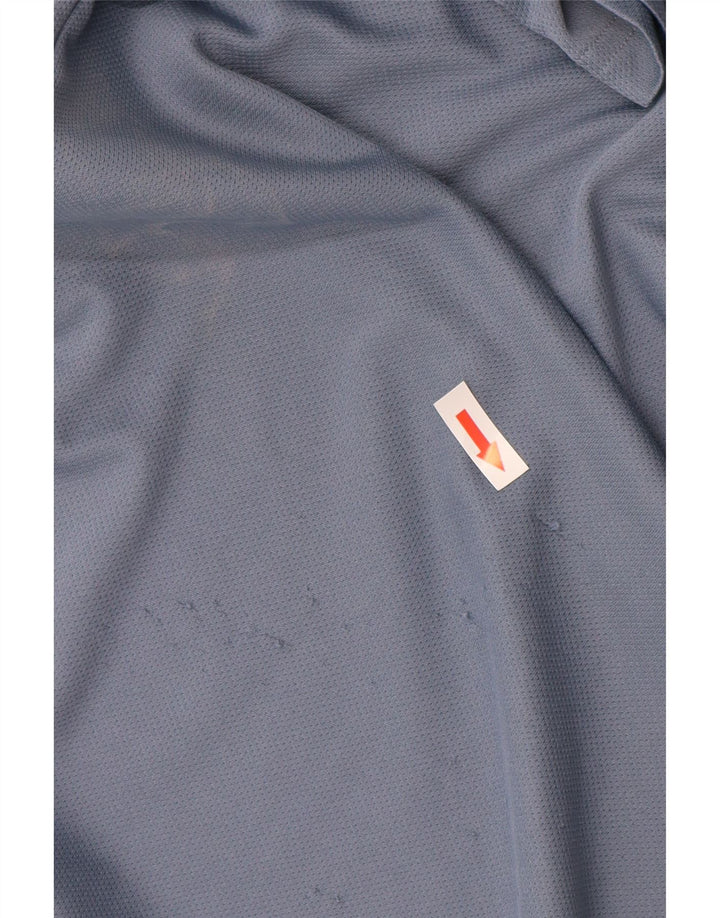 Adidas Mens Aeroready Polo Shirt Large Blue Polyester