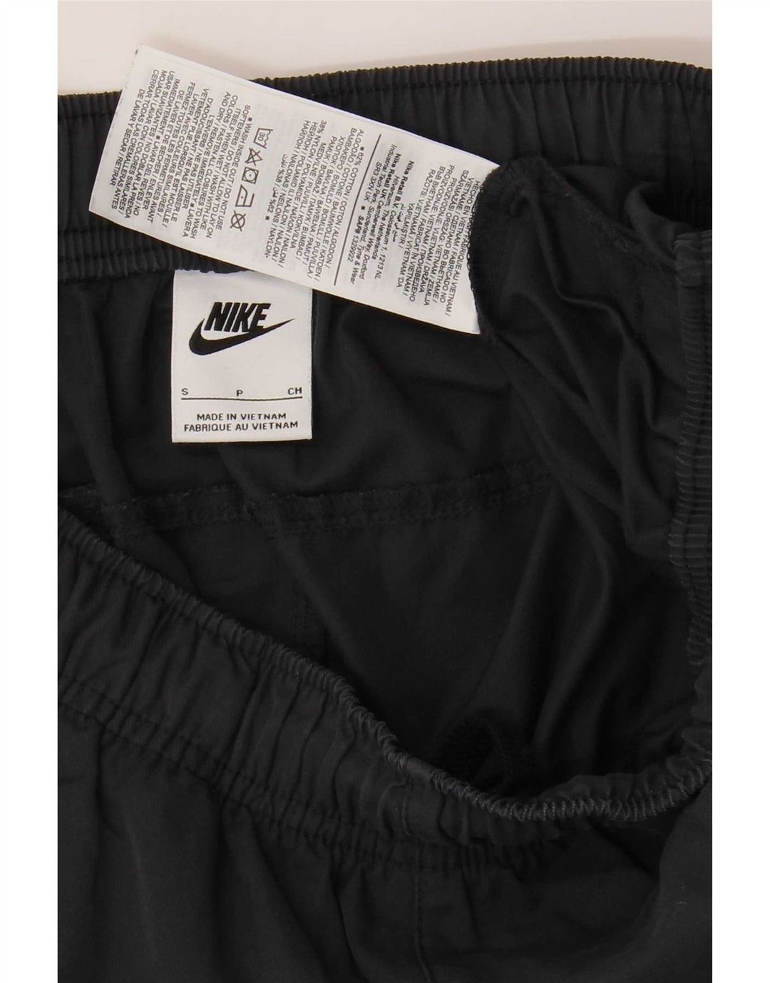 Nike Mens Cargo Tracksuit Trousers Small Navy Blue Cotton