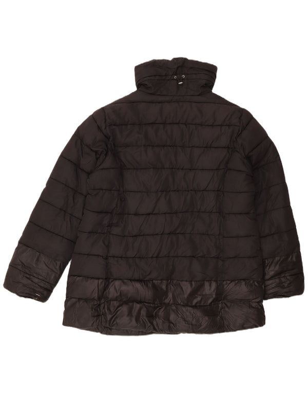 Champion Womens Padded Jacket IT 52 2XL Black Polyester