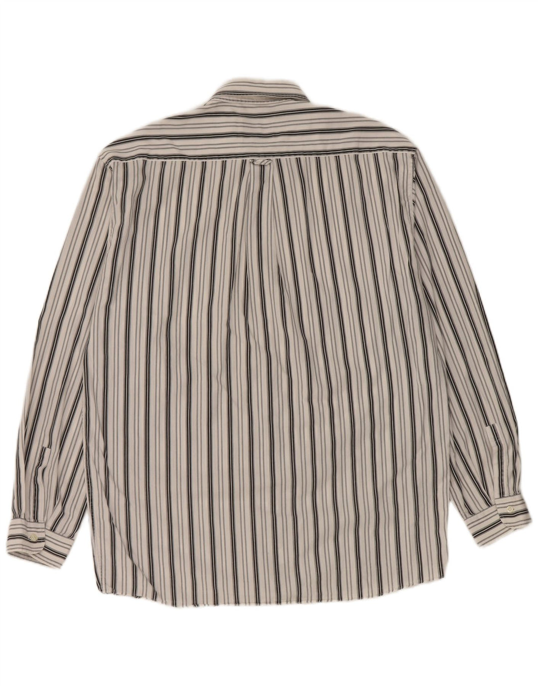 Vintage Mens Shirt Large White Striped