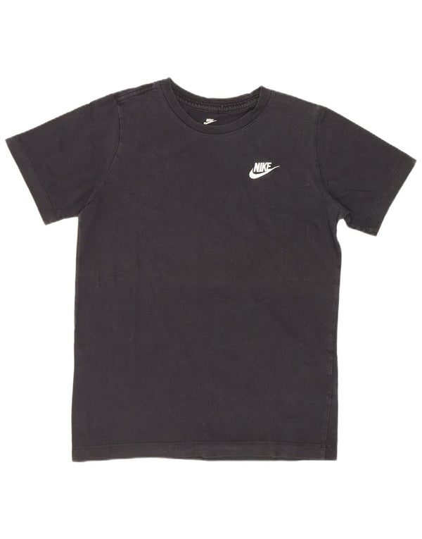 Nike Boys T-Shirt Top 12-13 Years Large Black Cotton