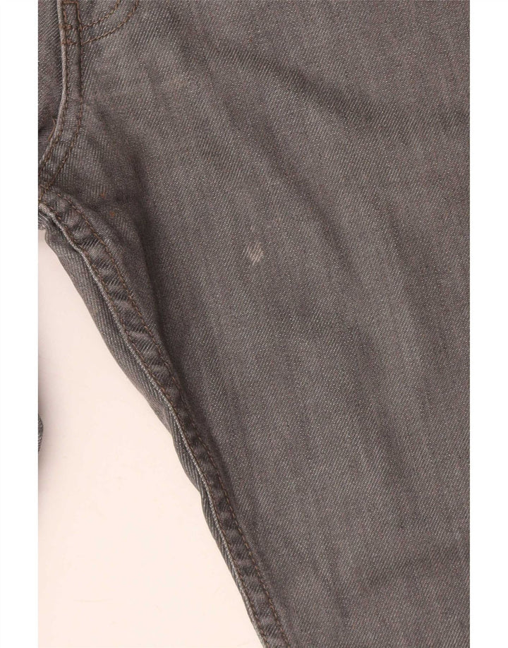 Marks & Spencer Mens Straight Jeans W36 L29 Grey Cotton