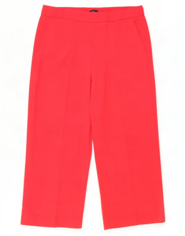 Marks & Spencer Womens High Waist Casual Trousers UK 20 2XL W40 L28 Red