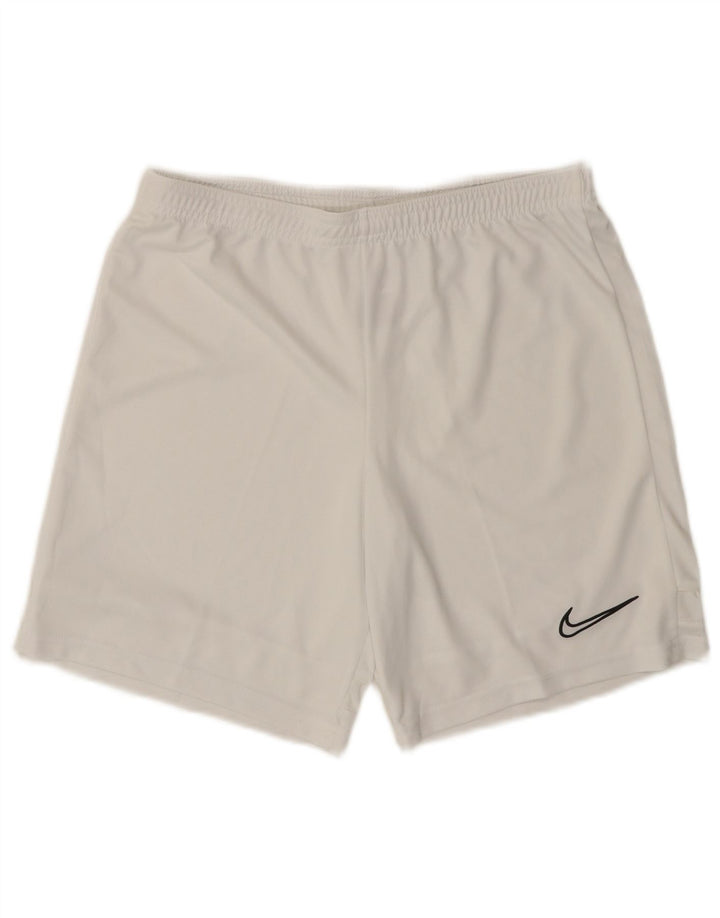 NIKE Mens Dri Fit Sport Shorts Medium  White Polyester