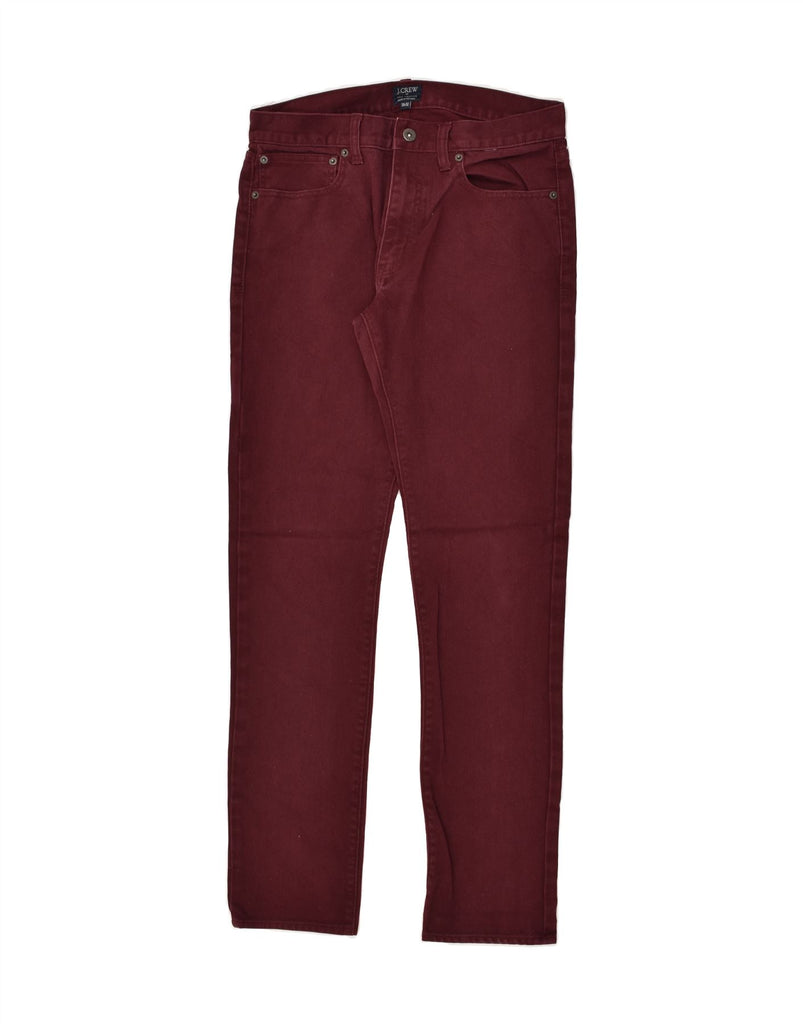 J. CREW Mens The Driggs Slim Corduroy Trousers W30 L32 Burgundy Cotton | Vintage J. Crew | Thrift | Second-Hand J. Crew | Used Clothing | Messina Hembry 