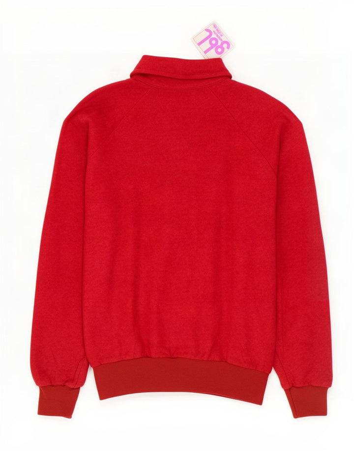 Vintage Womens Long Sleeve Polo Shirt EU 38 Medium Red