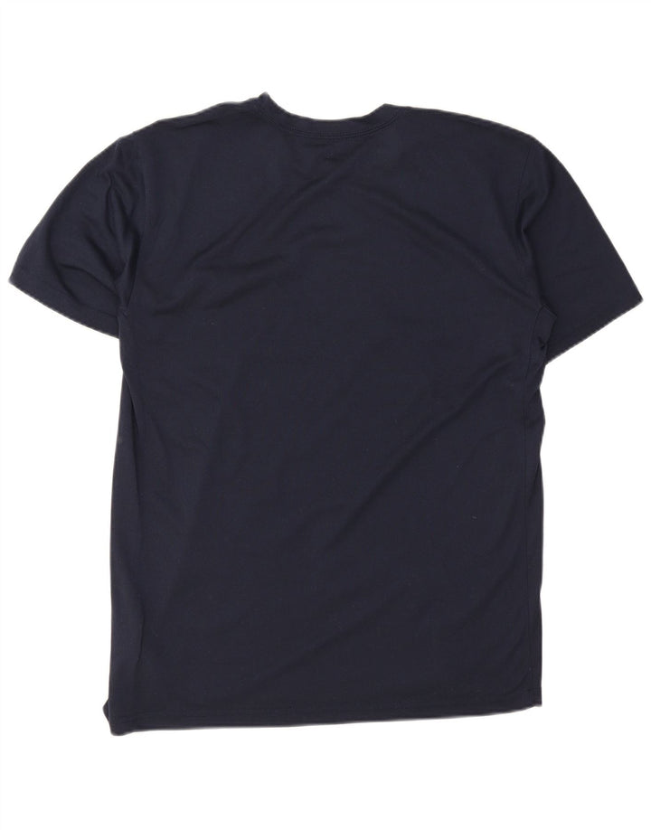 Nike Mens Dri Fit Graphic T-Shirt Top Medium Navy Blue Polyester