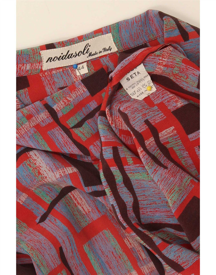 Vintage Womens Oversized Shirt Blouse IT 44 Medium Multicoloured Geometric