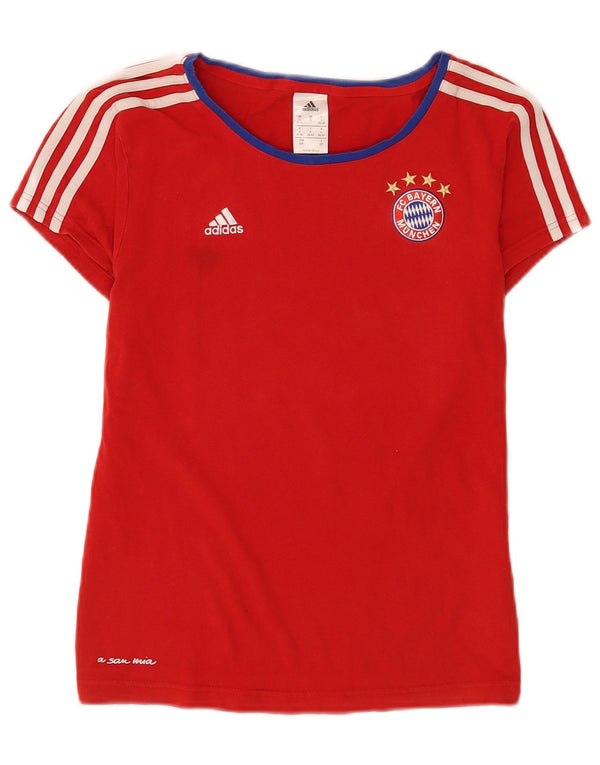 Adidas Womens Graphic T-Shirt Top UK 8/10 Small Red Sports