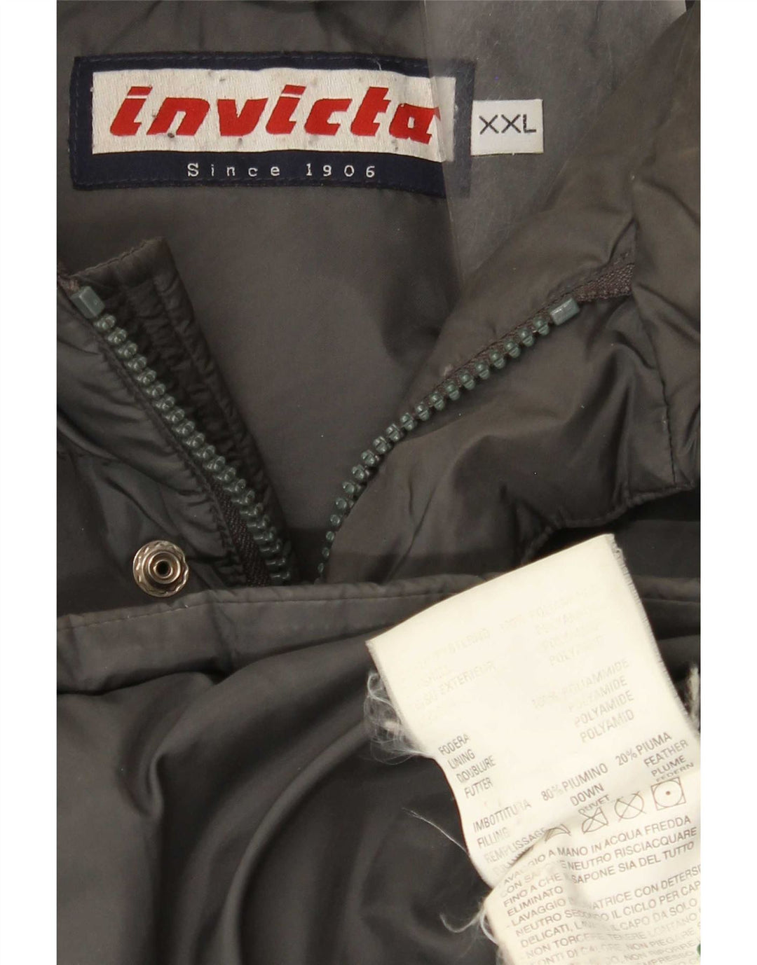 Invicta Mens Padded Jacket UK 44 2XL Grey Polyamide