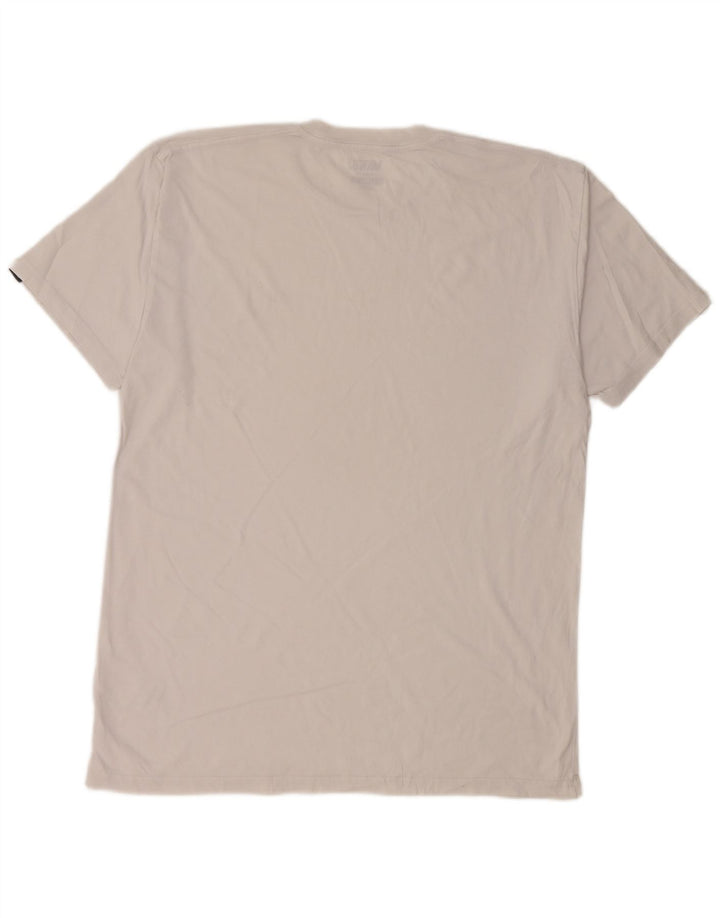 VANS Mens Classic Fit T-Shirt Top Large White Cotton