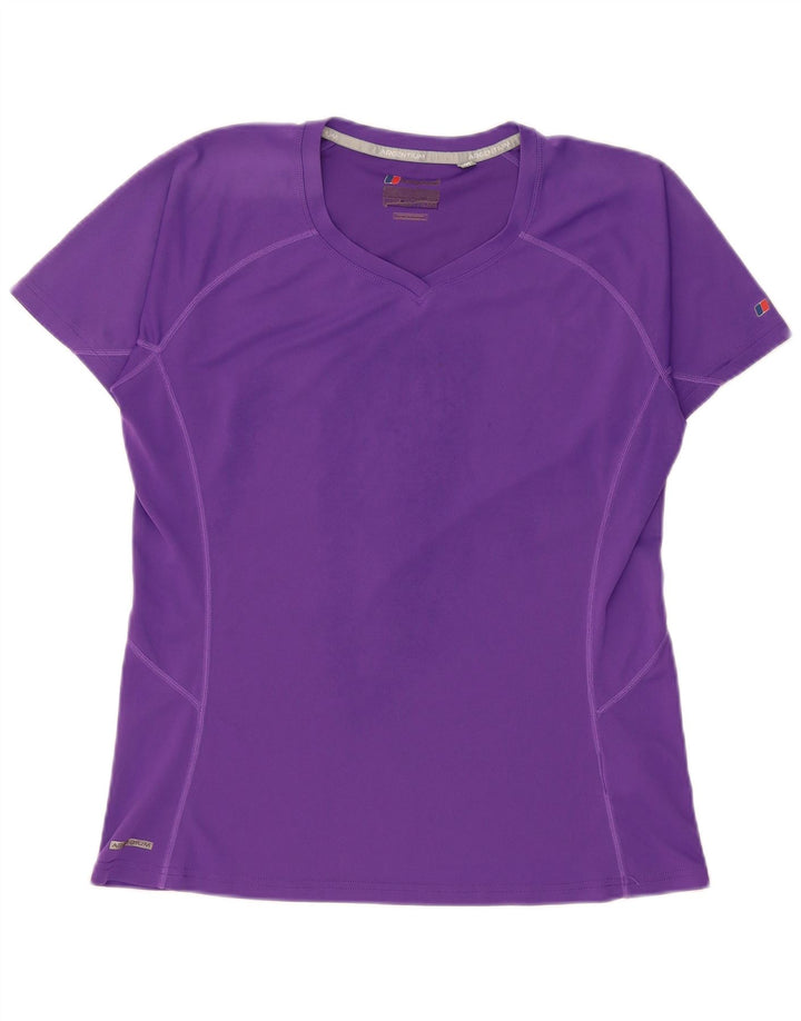 Berghaus Womens T-Shirt Top Large Purple Polyester