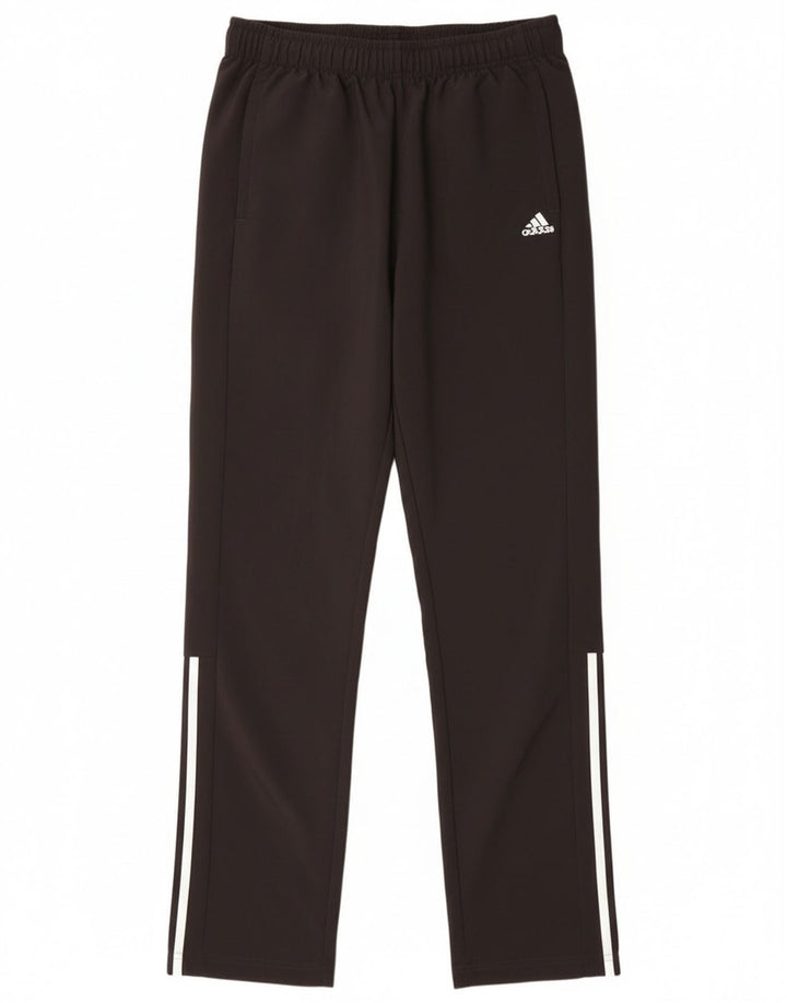 Adidas Boys Climalite Tracksuit Trousers 15-16 Years Black Polyester