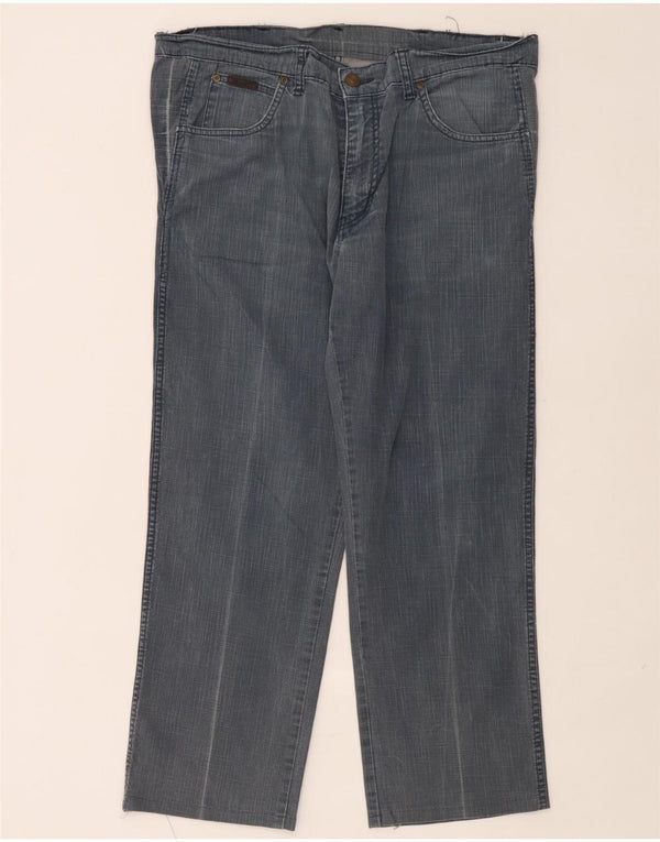 Wrangler Mens Texas Stretch Straight Jeans W34 L27 Blue Cotton