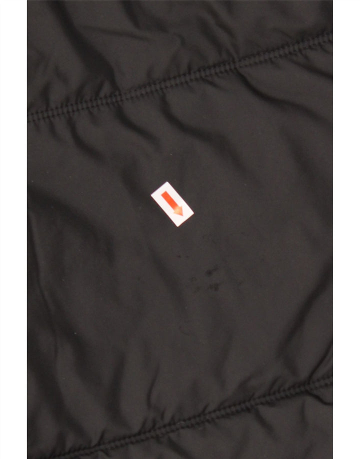 JACK WOLFSKIN Mens Hooded Padded Jacket UK 40 Medium Black Polyester