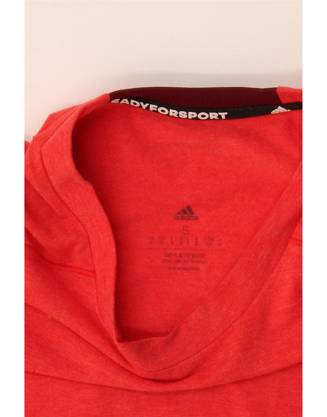 ADIDAS Mens Aeroready T-Shirt Top Small Red Polyester Vintage Adidas and Second-Hand Adidas from Messina Hembry 