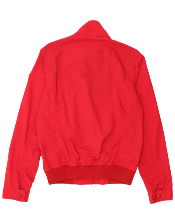 Tommy Hilfiger Mens Bomber Jacket UK 36 Small Red Nylon