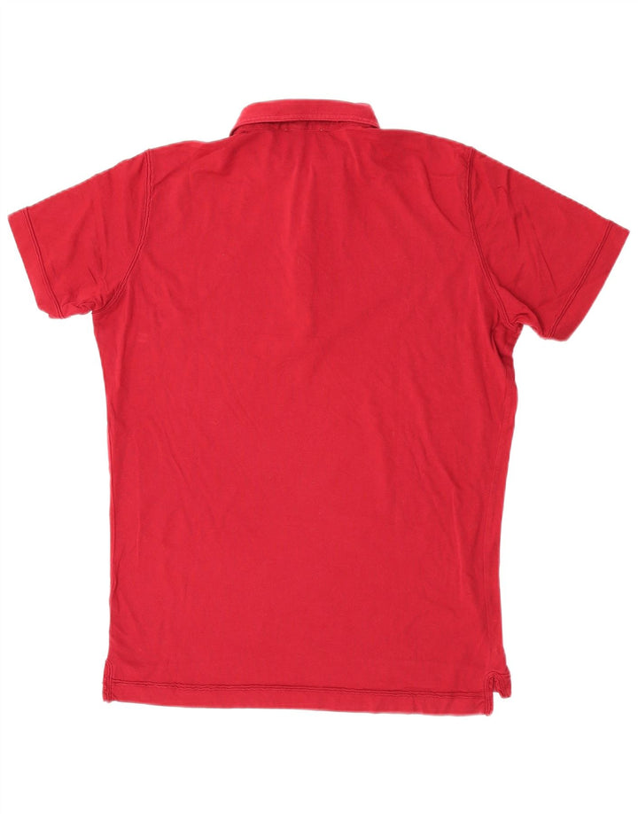 Diesel Mens Polo Shirt Small Burgundy